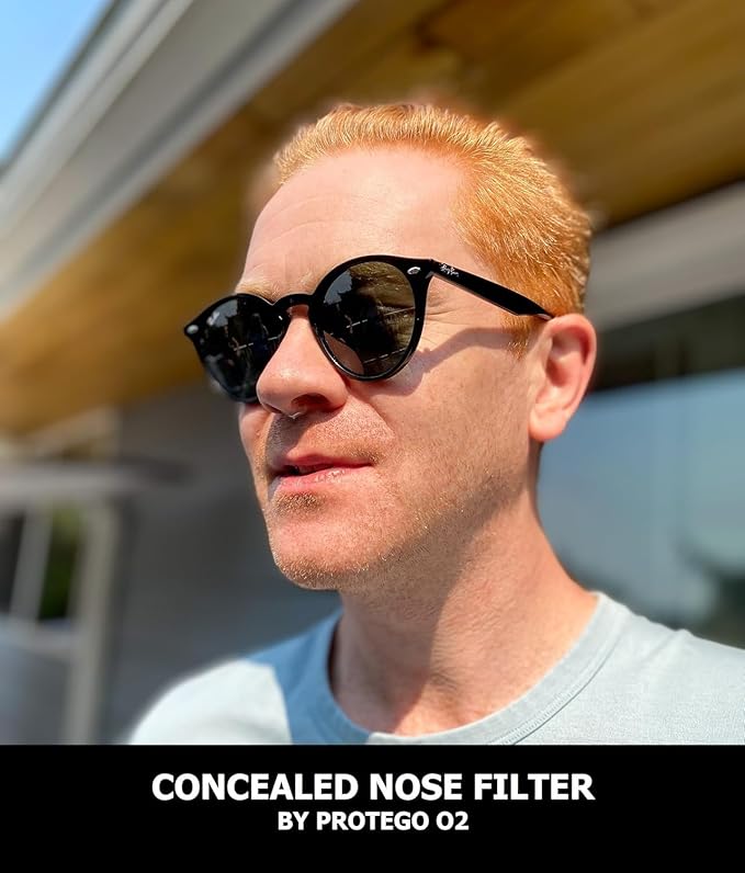 O2 Nose Filters with 3M Filtration - Nasal Screens for Allergies, Dust & Smoke - Drug-Free & Latex-Free Nose Filters - Invisible Allergy Protection (X-Small x 10)