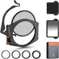 K&F CONCEPT X PRO Square Filters Holder System Kit (Filter Holder + 95mm Circular Polarizer + Square GND8 Filter + ND1000 + 4 Filter Adapter Rings) for Camera Lens