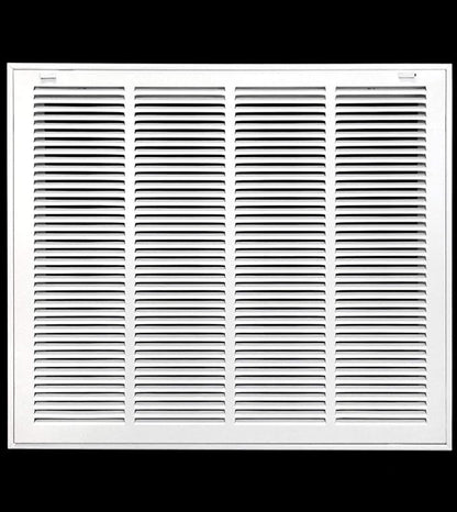 HVAC Premium 24 x 22 Duct Opening Steel Return Air Filter Grille, for 1-inch Filter, Removable Door, Flat Stamped HVAC Vent Cover Grille, Outer Dimensions 26.5 x 24.5