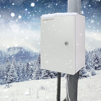 Outdoor Electrical Junction Box, 16x 12 x 8'' NEMA 4X Enclosure Box, Wall Mounted IP66 Waterproof & Dustproof Lockable Metal Junction Box
