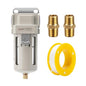 Industrial Air Dryer Filter 1/2”NPT,0-150PSI,Air Compressor Water Separator,Air Compressor Filter AF4000-04,5 Micron Brass Element,Semi-Auto Drain,Poly Bowl