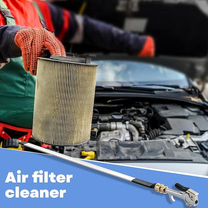 16" Air Filter, Radiator Cleaning Wand for High Efficiency Cooling Systems and Radiators, Water Air Cleaning Wands for Blow out Wash out Kit, Home Car Truck Power Washer Wand