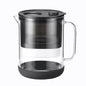 Waterdrop Glass Water Filter Pitcher with 1 Filter, Eco-Friendly, with NSF 53&42&372 Certified Filter, 7-Cup, Reduces PFOA/PFOS, Chlorine, Cadmium, Copper, Mercury, BPA Free, Easy to Clean, Black