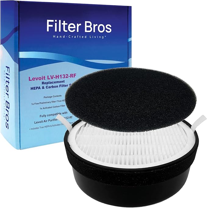 Filter Bros LV-H132-RF High Efficiency Activated Carbon Replacement Filter Fits LEVOIT H132