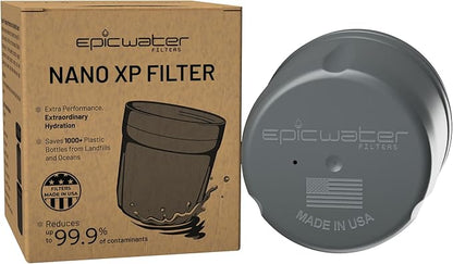 Epic Water Filters REPLACEMENT FILTER for Epic Nano XP Water Filter Pitcher or Dispenser. Nanofiltration Removes Bacteria, Virus, Cyst, Lead, Chromium 6, PFOS, PFOA, Heavy Metals, Pesticides