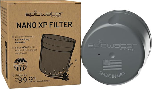 Epic Water Filters REPLACEMENT FILTER for Epic Nano XP Water Filter Pitcher or Dispenser. Nanofiltration Removes Bacteria, Virus, Cyst, Lead, Chromium 6, PFOS, PFOA, Heavy Metals, Pesticides