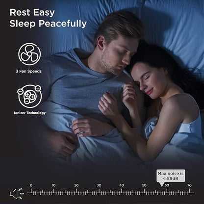 Medify MA-18 Air Purifier with H13 HEPA Filter - a Higher Grade of HEPA for 400 Sq. Ft. (99.9%) | Perfect for Office, Bedrooms, Dorms or Baby Nurseries - Black, 1-Pack