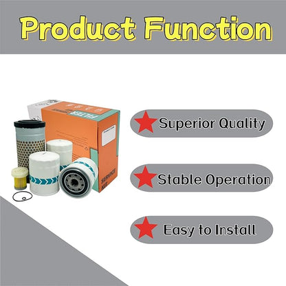 Filter Maintenance Kit 6C060-99410 HH160-32093 HH660-36060 6A320-59930 HH670-37710 Air/Oil/HST/Fuel/Hyd Fit for K-bota B2410 B7500 B7510 B7610 B26