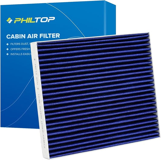 PHILTOP Premium Cabin Air Filter w/Dual Activated Carbon, Compatible with CF12160 Hyundai Tucson 2016-2021, Kona 2018-2023, Venue 2020-2026, Veloster 2019-2021, Veloster N 2019-2022