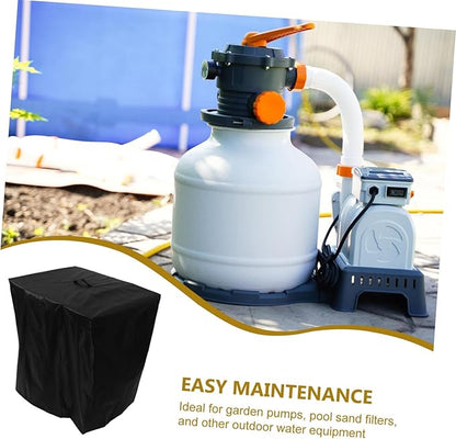 MERRYHAPY Pool Sand Pump Cover Easy Install Garden Filter Equipment Protection for Outdoor Units Small Durable Winter Cover for Pool Maintenance