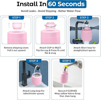 17-STAGE Bath Filter for Tub with Premium Design & Leak-Proof, 7000-Gallon Long-Life Cartridge with Vitamins C & E + Essential Minerals Removes Chlorine and Softens Hair, Skin & Nails | Patent Pending