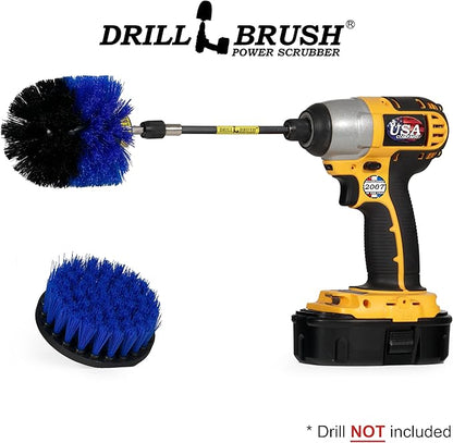 Marine - Kayak - Raft - Canoe - Inflatable - Boat Accessories - Hull Cleaner - Cleaning Supplies - Drill Brush - Spin Brush Kit - Pond Scum, Oily Residue, Weeds, Barnacles, Oxidation