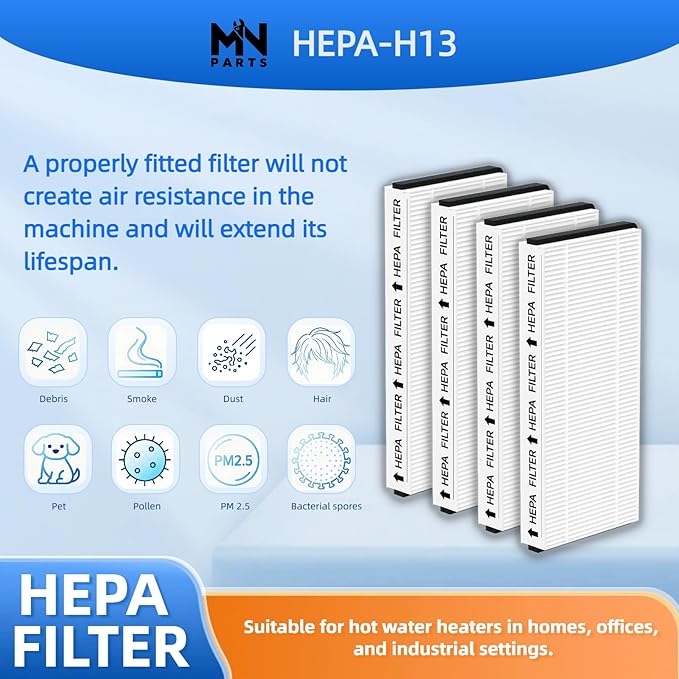 FV10VE1 Air Filter Replacement Compatible with Panasonic Energy Recovery Ventilator FV10VE1 FV-10VE1 FV10VEC1 FV-10VEC1 FV10VEC2 4Packs Ventilation Fan Air Filter for Clean Indoor Air