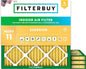 Filterbuy 22x22x1 Air Filter MERV 11 Superior Pet & Allergy Defense (4-Pack), Electrostatic Pleated HVAC AC Furnace Filters Replacement, Made in USA (Actual Size: 21.50 x 21.50 x 0.75)