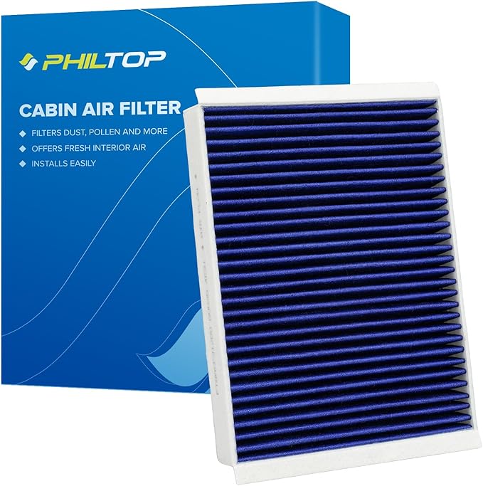PHILTOP Premium Cabin Air Filter w/Dual Activated Carbon, Compatible with CF11719 Mercedes-Benz GLC300, C300, GLE350, E300, ML350, GLS450, E400, E450, E350, GL450, C43 AMG, GLE400, GLS550, GLC350e
