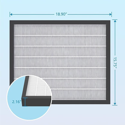 3-Stage Filters Replacement Set, Include MERV-10 Prefilter, Carbon and Hepa Filters, Compatible with X550 & X800