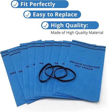 Smilefil 18 Pack Wet Dry Vacuum Filter Bags Compatible with Stinger 2.5 to 5 Gallon WS0255VA, WORKSHOP WS01025F, Craftsman 9-38737, MultiFit VF2000, Select 2-1/2 to 5-Gallon Shop Vac Vacuums