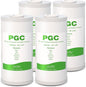 SimPure 5 Micron 10" x 4.5" Sediment and Carbon Whole House Water Filters, PGC Replacement Cartridge for GE FXHTC, GXWH40L, RFC-BB / 155141-43, WRC25HD, WDGD-5005, W10-PR, W15-PR, 4 Pack