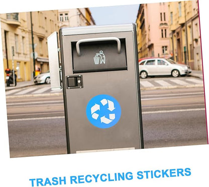 12pcs Waste Sorting Stickers Trash Can Recycling Decals Self-Adhesive Labels for Environment Protection
