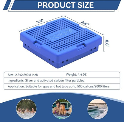 Hot Tub Mineral Cartridge for Sundance Spas,Silver Ion Cartridge Can Last for 4 Months,Spa Mineral Cartridges Makes Your Spa Water Clean and Clarified 2 Pack