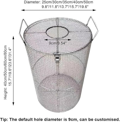 Stainless Steel Pump Filter Cover Water Pump Protective Cover Sump Pump Anti-Clogging Outdoor 1mm Mesh Pump Cover Barrier Durable And Strong For Septic Tanks Farm Irr(Size:50x60cm/19.6"x23.6",Color:A)