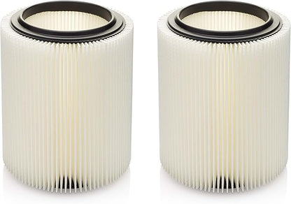 Replacement Filter for Craftsman and Ridgid Shop Vacs Part #s 9-17816, 9-17912 & Part #s VF4000, VF5000, 2 Pack, Deluxe Fine Particle Filter