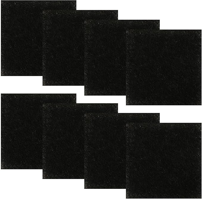 Resinta 8 Pack Activated Carbon Compost Caddy Filters Kitchen Compost Collector Replacement Filters Compatible with ECO 2000 Compost Collector (0.2 Inch Thickness)