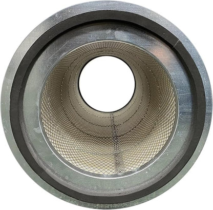 Braden Filtration Dust Collector Filter - Height: 26" OD: 13.84" ID: 9.479" / Nanofiber FR Open-Open Pans - MADE IN USA