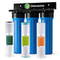 iSpring Chloramine & Heavy Metals Removal Whole House Water Filter System, SGS-Tested, Reduces Lead, Chlorine, Sediment and up to 94.4% of Chloramine, 20” x 4.5” Filters, Model: WGB32B-KSNC