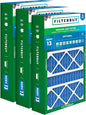 Filterbuy 15.75x27.63x3.50 Air Filter MERV 13 Optimal Smoke & Allergy Defense (3-Pack), Pleated HVAC AC Furnace Filters for AprilAire Space-Gard 104 & 2140 (Actual Size: 15.69 x 27.56 x 3.50)
