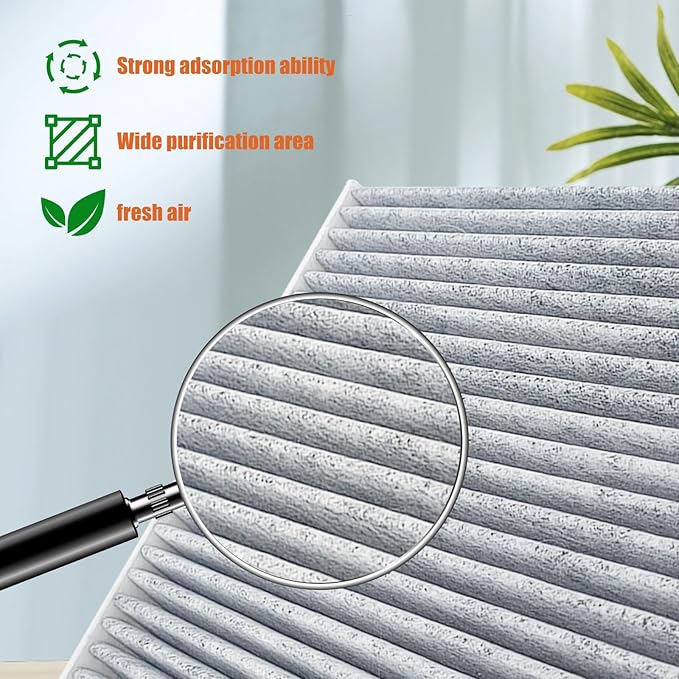 Replacement Cabin Air Filter Compatible with Buick Cascada, Encore, LaCrosse, Regal, Verano, Allure, | Fits Cruze, Malibu, Orlando, Sonic, Spark, Trax, ELR, SRX. Replace VCA-1078C,CF197,CF199,CF202.