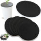 NewKe 12 Pack Natural Carbon Filter Refills for Chef'n 401-420-120 EcoCrock Counter Compost Bin, Indoor Compost Buckets, Carbon Filter Replacements Approx 6-1/2 x 5 Inches 3/8 Inch Thick