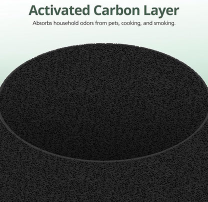 2 Pack 411i Max & 411a Max Replacement Filter Compatible with Blue Pure 411i Max & 411a Max Air Purifiers, Ture HEPA & Activated Carbon Filter, White