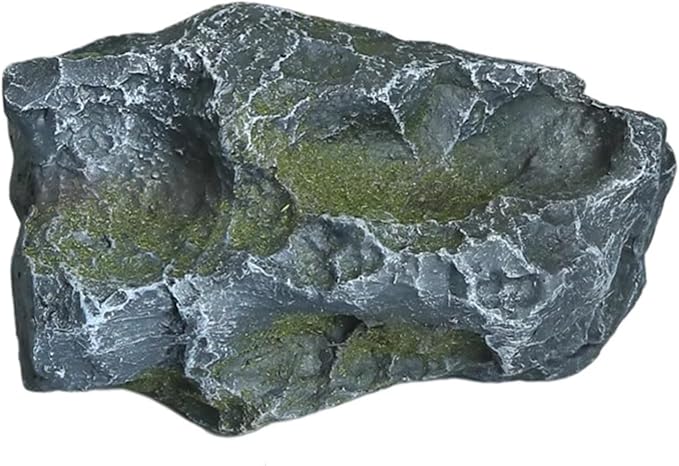 Outdoor Fake Rock Cover Realistic Lightweight Fiberglass Artificial Landscape Boulder Enclosure Protection Dome for Well Pump Septic Tank Electrical Boxes R (Q)