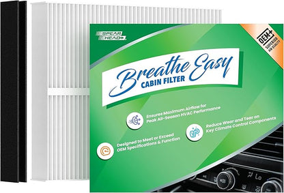 Spearhead OEM+ Particulate Breathe Easy Cabin Filter | Fits Altima, Maxima, Murano, Sentra, FX35, FX45, G35, Eclipse Cross, Lancer, Outlander Like OEM | Max Airflow & Enhanced Performance (BE-140P)