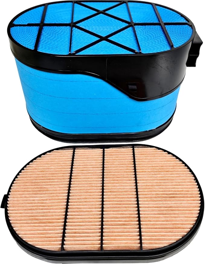 P608667 P607557 Air Filter Kit Compatible with Case 921E 1021F 1021G 1021G2 1121F 1121G Compatible with Case-IH New Holland Donaldson Tractor Wheel Loader Crawler 87356545 87356547 CA5791 49667