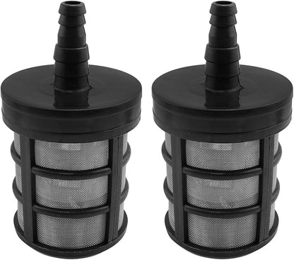 Diameter 3/8 "to 1/2" stainless steel filter upgraded double-layer filter screen compatible with hoses injectors high-pressure cleaners oil pumps or industrial equipment 2PCS