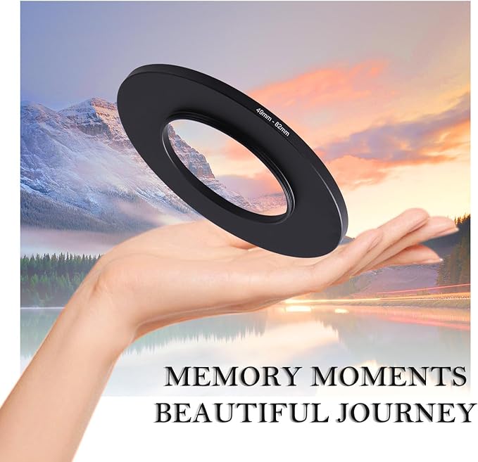 49-82mm Step-Up Ring Adapter, 49mm to 82mm Step Up Filter Ring for 49mm Lens Mount 82mm for DSLR Lenses and ND UV CPL IR Filters （49-82mm）