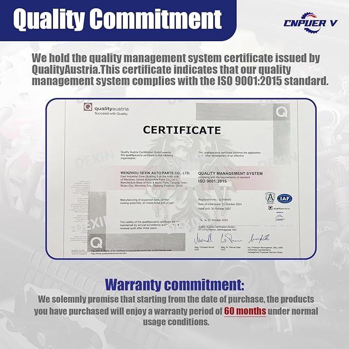 Oil Filter Housing Assembly, Complete Aluminum Plastic Cap Engine Oil Cooler, Compatible with Kia Sedona Cadenza Sorento, Hyundai Santa Fe Azera 2012-2019, OEM:26300-3CAB0 26300-3CAB1 (Plastic Cap)