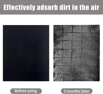 Carbon Fabric Filter - 16" x 48" x 0.2" Activated Charcoal HEPA AC Vent Filter - 1 Pack