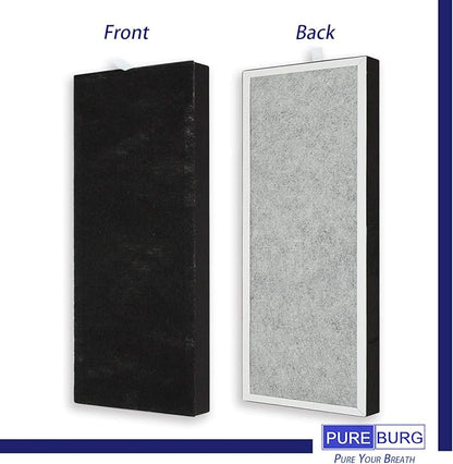 PUREBURG Replacement Filter Set Compatible with Hunter HP600 Tall Tower Air Purifier, 2 H13 HEPA + 4 Activated Carbon Pre-Filters Air Clean Dust VOCs Odor