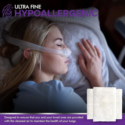 CPAP Filters Disposable Felt Pollen air Filter 40 Pack Compatible with ResMed Airsense 10, Aircurve 10, S9 Series - Made in The USA - Universal CPAP Filter Supplies - Machines - by Mars Wellness