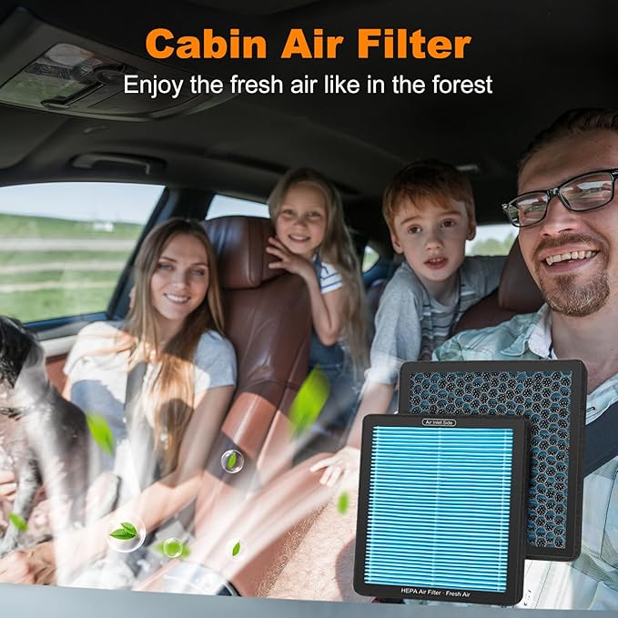 CF10285 CP285 Cabin Air Filter with Activated Carbon, Compatible with Toyota Camry, RAV4, Highlander, Corolla, 4Runner, Sienna, Tundra, Prius, Lexus, Subaru Outback, Scion, Land Rover, Jaguar, Pontiac