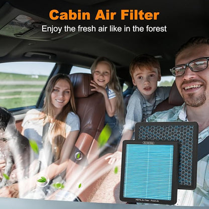 CF10285 CP285 Cabin Air Filter with Activated Carbon, Compatible with Toyota Camry, RAV4, Highlander, Corolla, 4Runner, Sienna, Tundra, Prius, Lexus, Subaru Outback, Scion, Land Rover, Jaguar, Pontiac