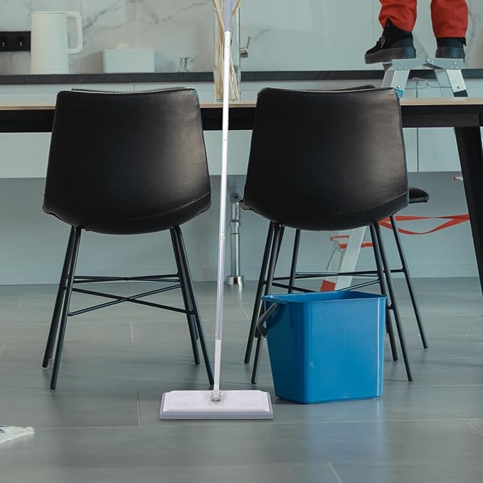 No-wash Dust Mop with Detachable Handle Wet and Dry Electrostatic Floor Cleaning Mop for Home Use Convenient Long-Handle Suitable for Hardwood and Tile Floors