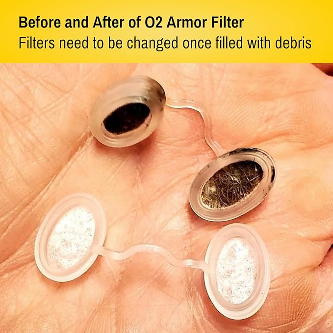 O2 Armor Nose Filters for Welders & Allergies - Nose Filter for Dust - Nasal Filters for Welding - Nose Dust Mask for Construction (10 Pack, Size Large)
