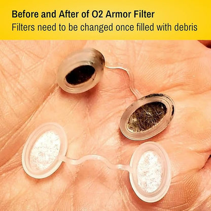 O2 Armor Nose Filters for Welders & Allergies - Nose Filter for Dust - Nasal Filters for Welding - Nose Dust Mask for Construction (10 Pack, Size Large)