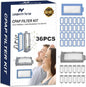 36 PCS CPAP Filters Kit Compatible with Philips Respironics DreamStation 2 Machine, Replacement Supplies Includes 12 Reusable Pollen Filter and 24 Disposable Ultra-Fine Filters