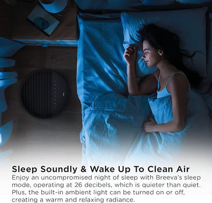 TCL Breeva A5 Smart Air Purifier with 5-Stage Clean, True HEPA (H13), Removes 99.97% of Dust/Bacteria/Odors & More, App & Voice Control, Auto Shield, Ultra-Quiet, Black (A515B)
