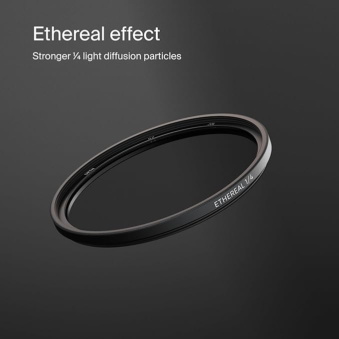 Urth 67mm Ethereal Black Mist ¼ Diffusion Lens Filter (Plus+) - Cinematic Effect, 20-Layer Nano-Coated Black Mist Light Diffusion Particles